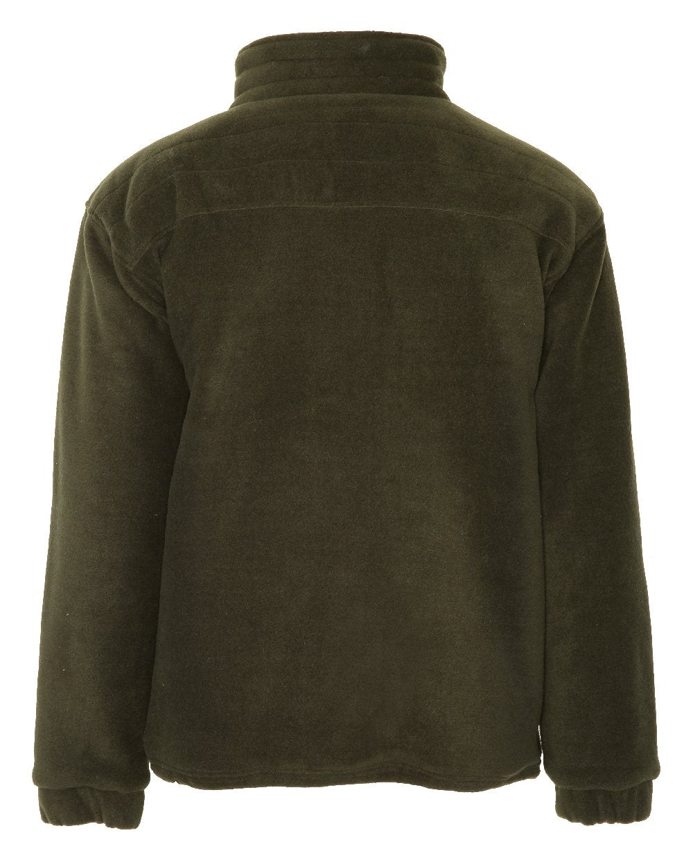 Olive coloured Champion Glen Fleece with Quilted Lining on white background 