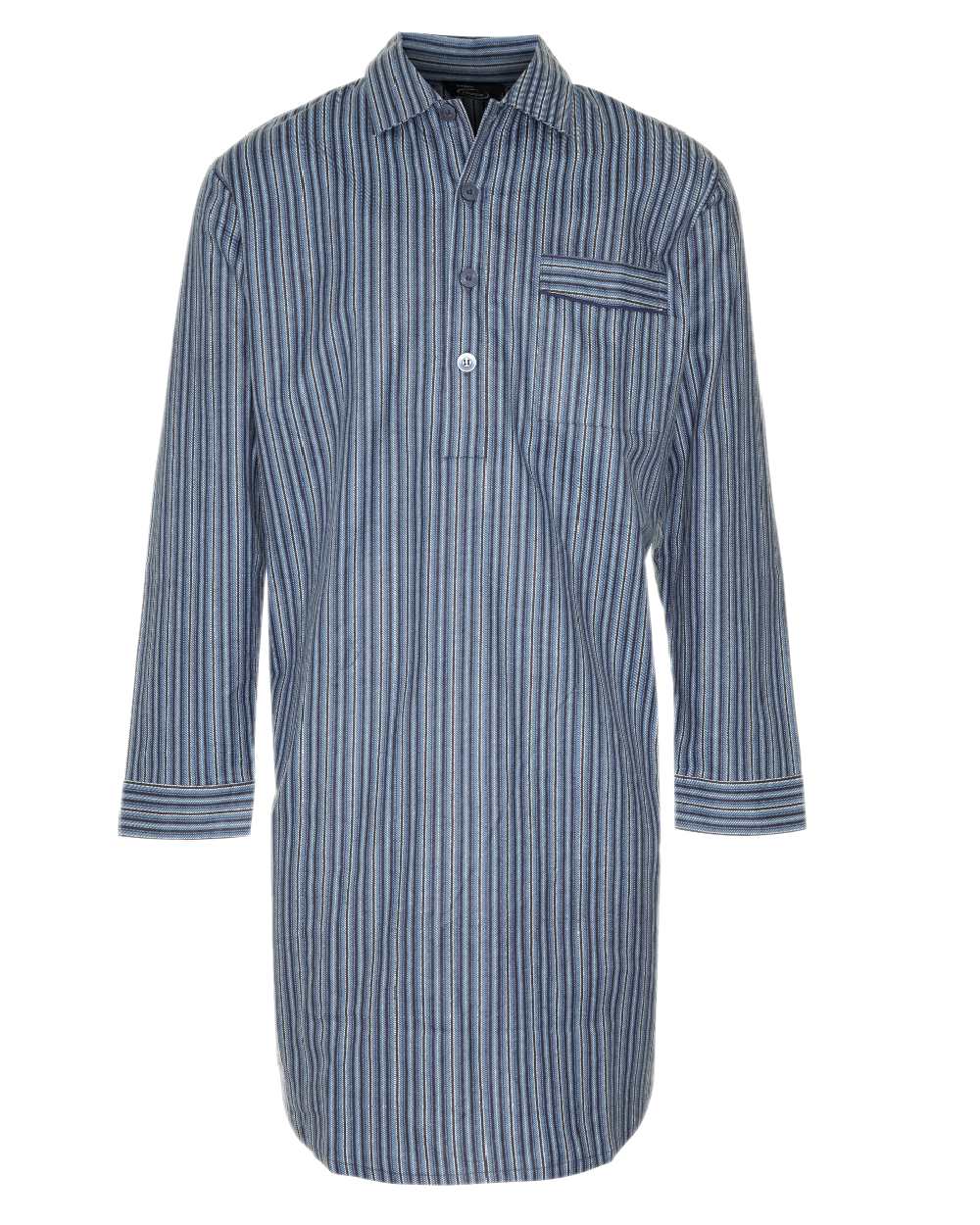 Navy coloured Champion Harrow Nightshirt on white background 