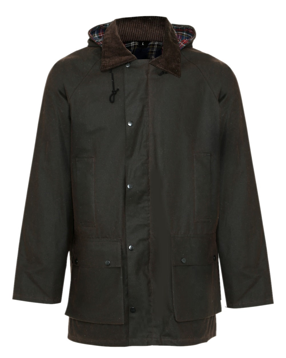 Brown coloured Champion Howick Waxed Cotton Jacket on white background 