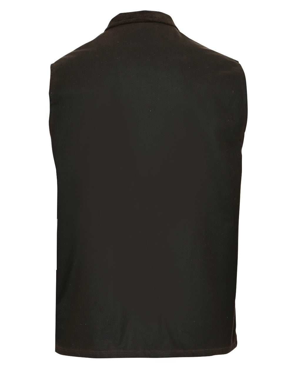 Brown coloured Champion Lanark Waxed Cotton Waistcoat on white background 