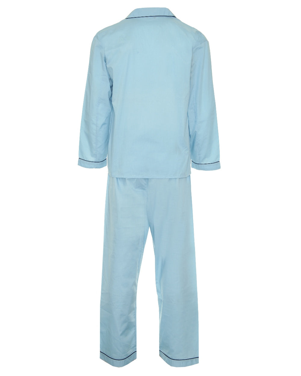 Blue coloured Champion Oxford Pyjamas on white background 
