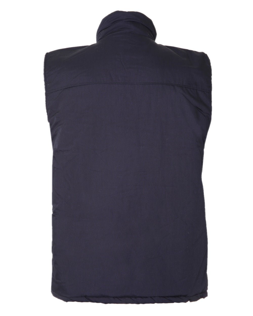 Navy coloured Champion Peak Multi-Pocket Padded Bodywarmer on white background 