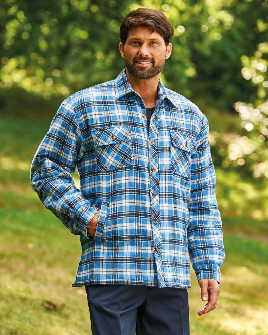 Orange Plaid Tartan Men's Sweatshirt