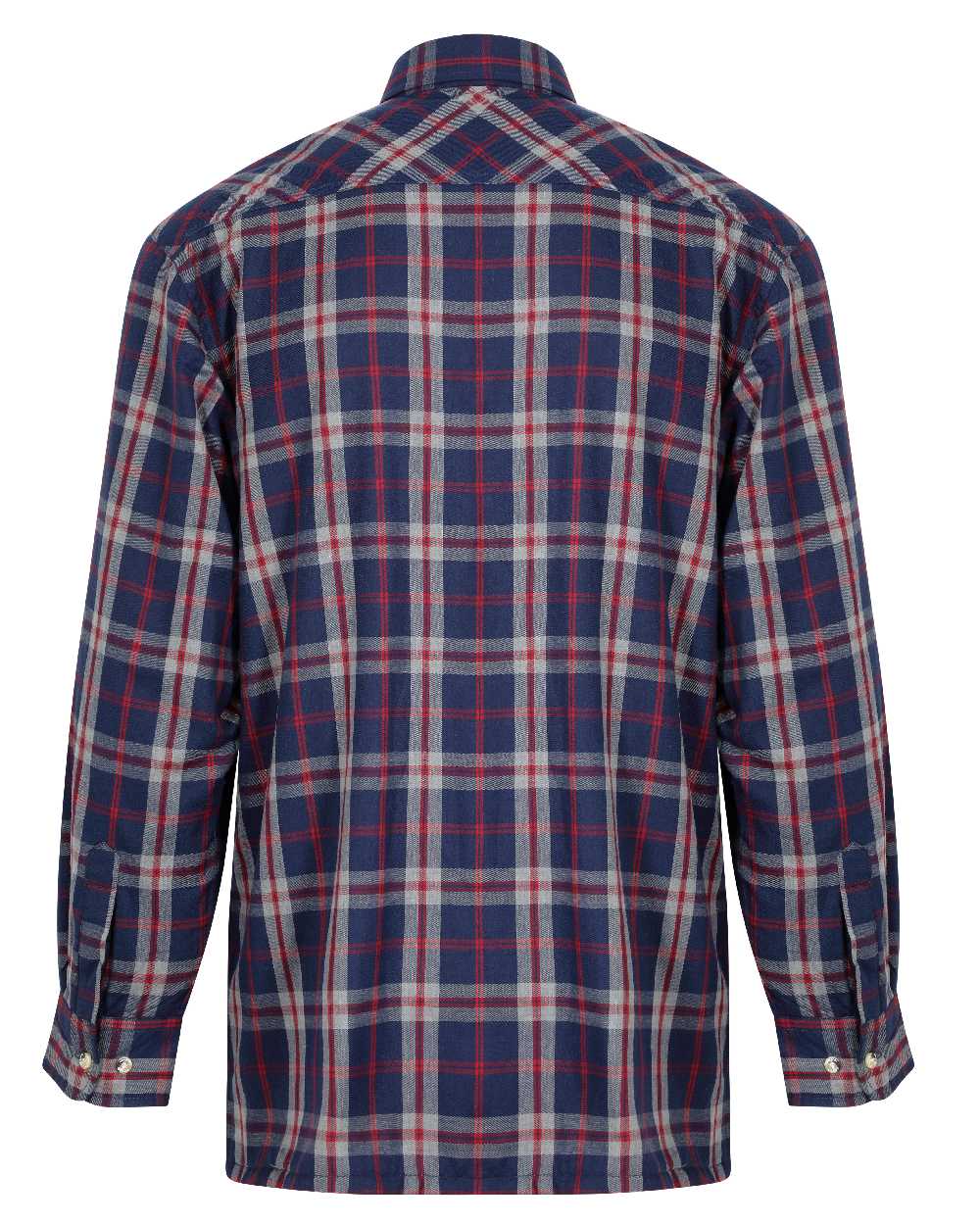 Blue coloured Champion Stroud Micro Fleece Lined Shirt on white background 