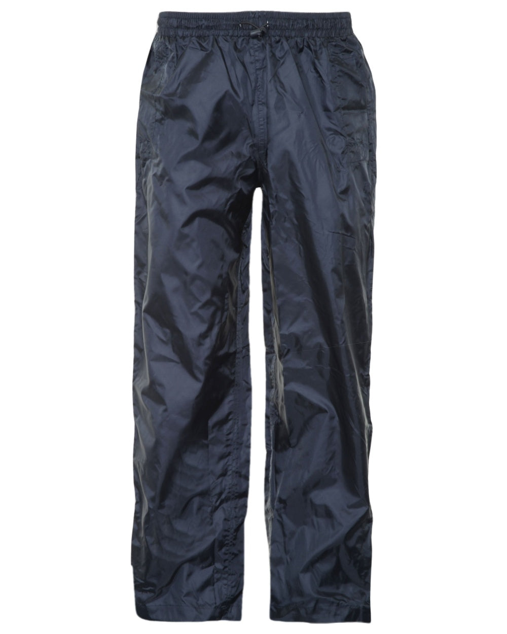 Navy coloured Champion Typhoon Waterproof Over Trousers on white background 
