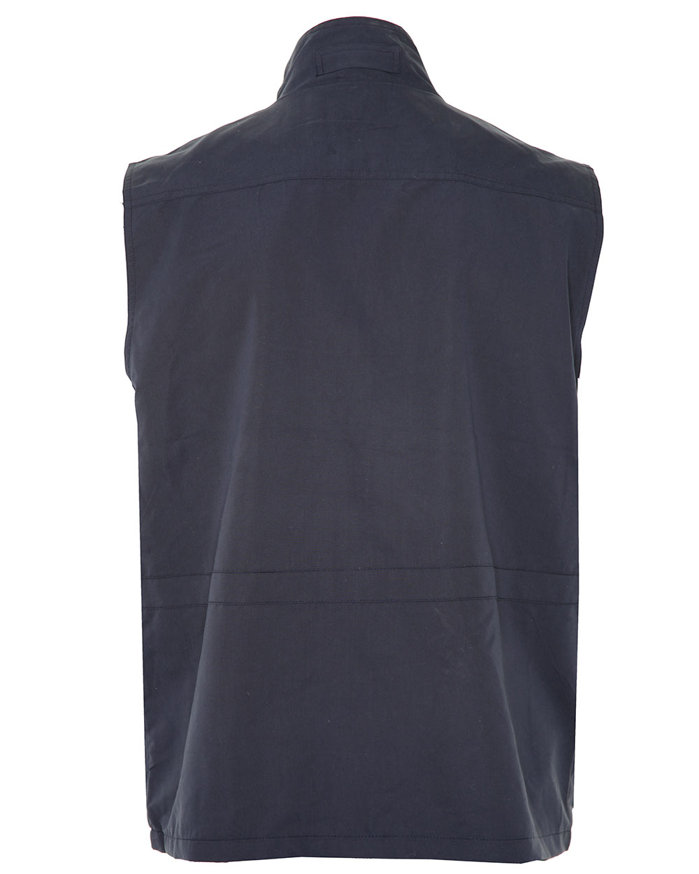 Back view  Champion Windermere Gilet multi pocket waistcoat In Navy 