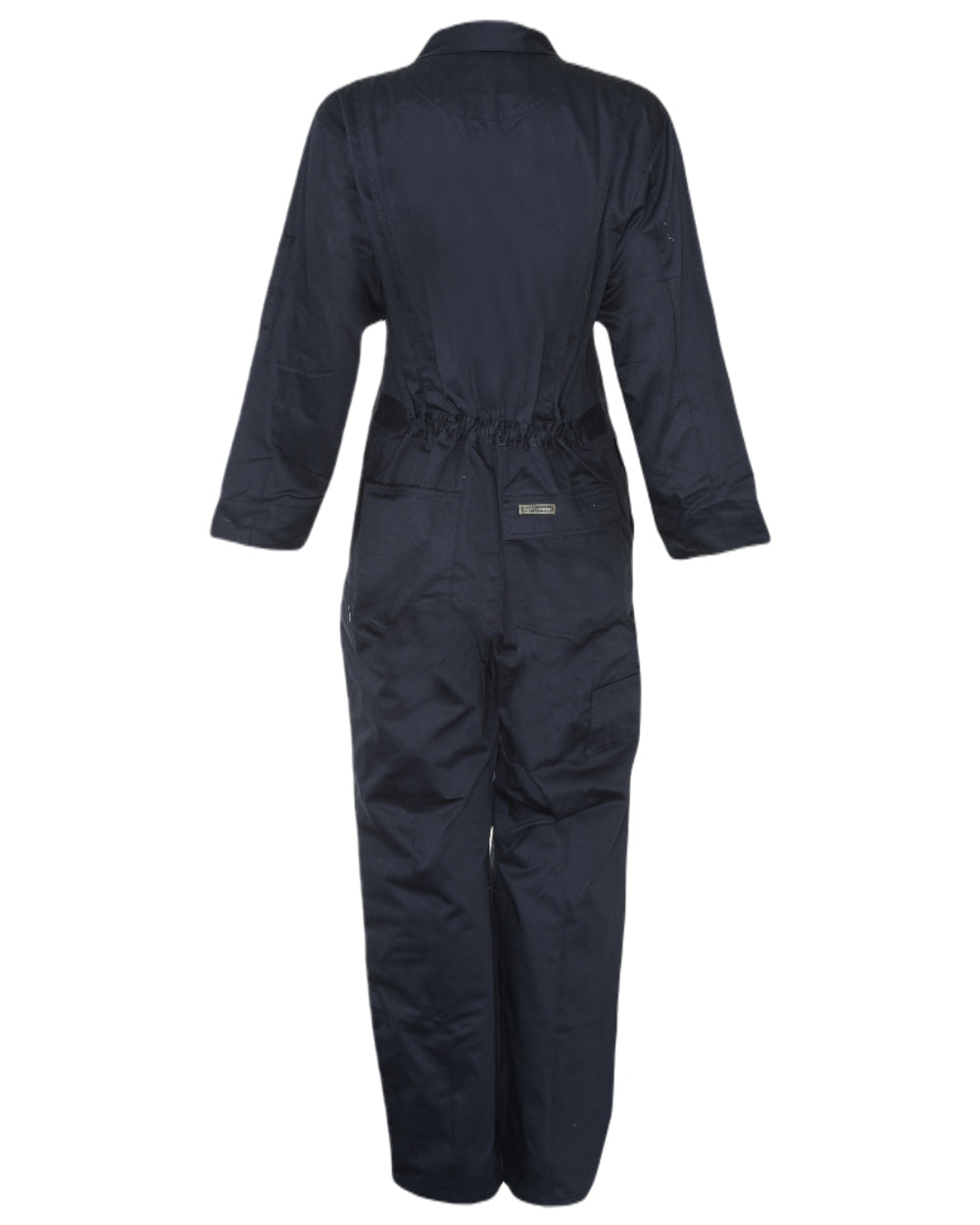 Navy coloured Champion Zipped Poly Cotton Boilersuit Overalls on white background 