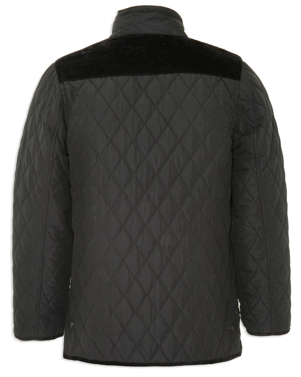 Quilted diamond leather jacket