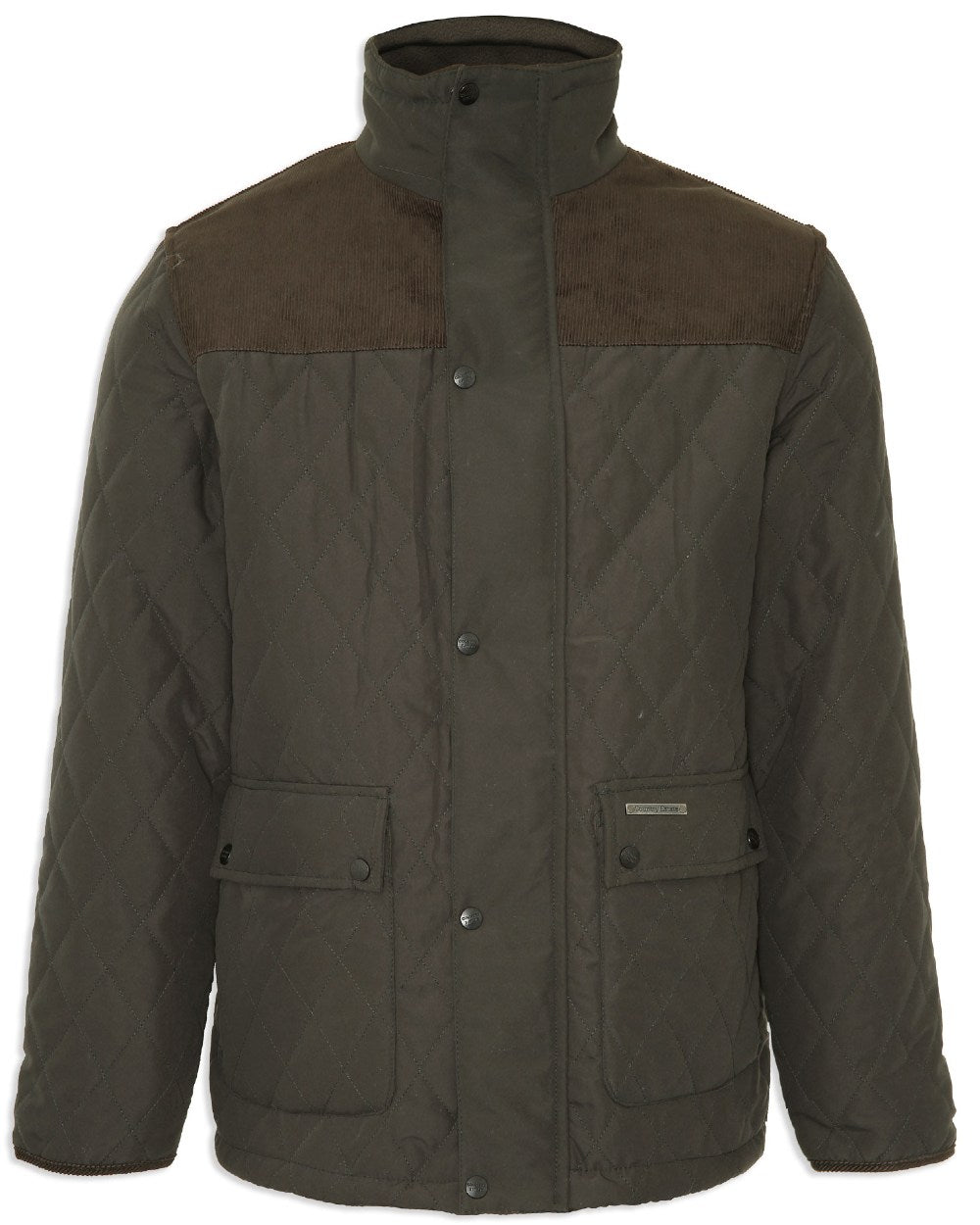 Champion Lewis Diamond Quilted Jacket in Olive 