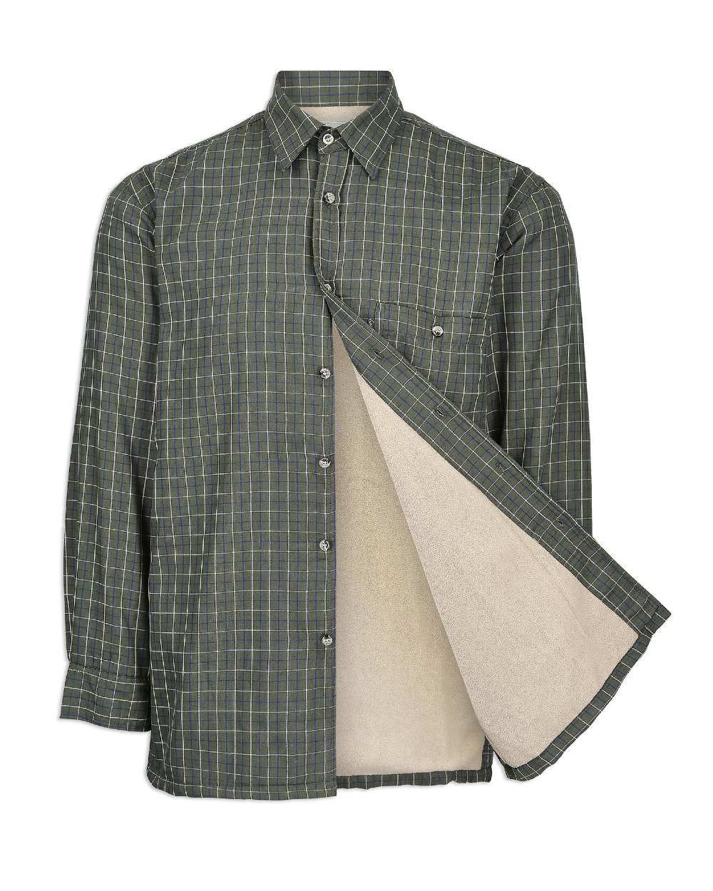 Champion Milton II Micro Fleece Lined Shirt in Green
