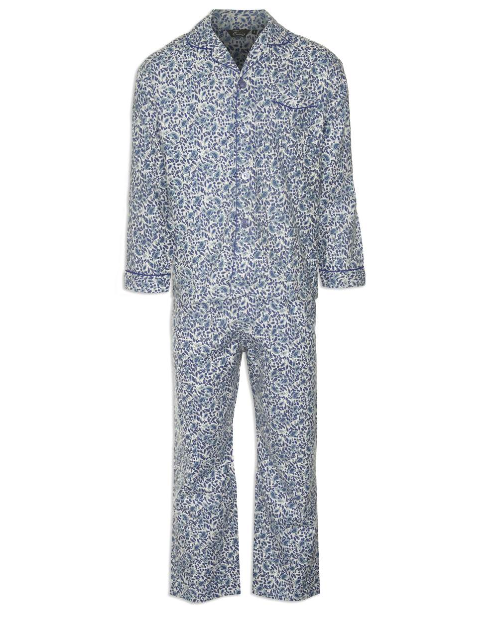 Champion Paisley Pyjamas 100% Cotton in Blue 