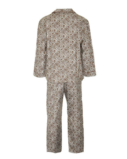 Champion Paisley Pyjamas 100% Cotton in Brown 