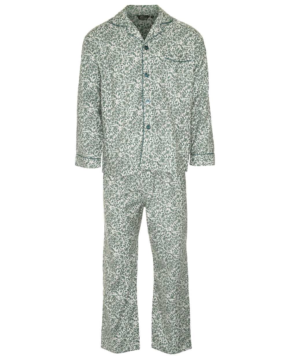 Champion Paisley Pyjamas 100% Cotton in Green 
