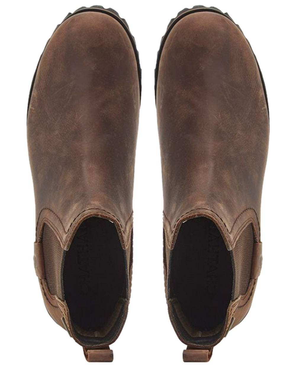 Chocolate Coloured Chatham Mens Southill II Waterproof Chelsea Boots on white background 