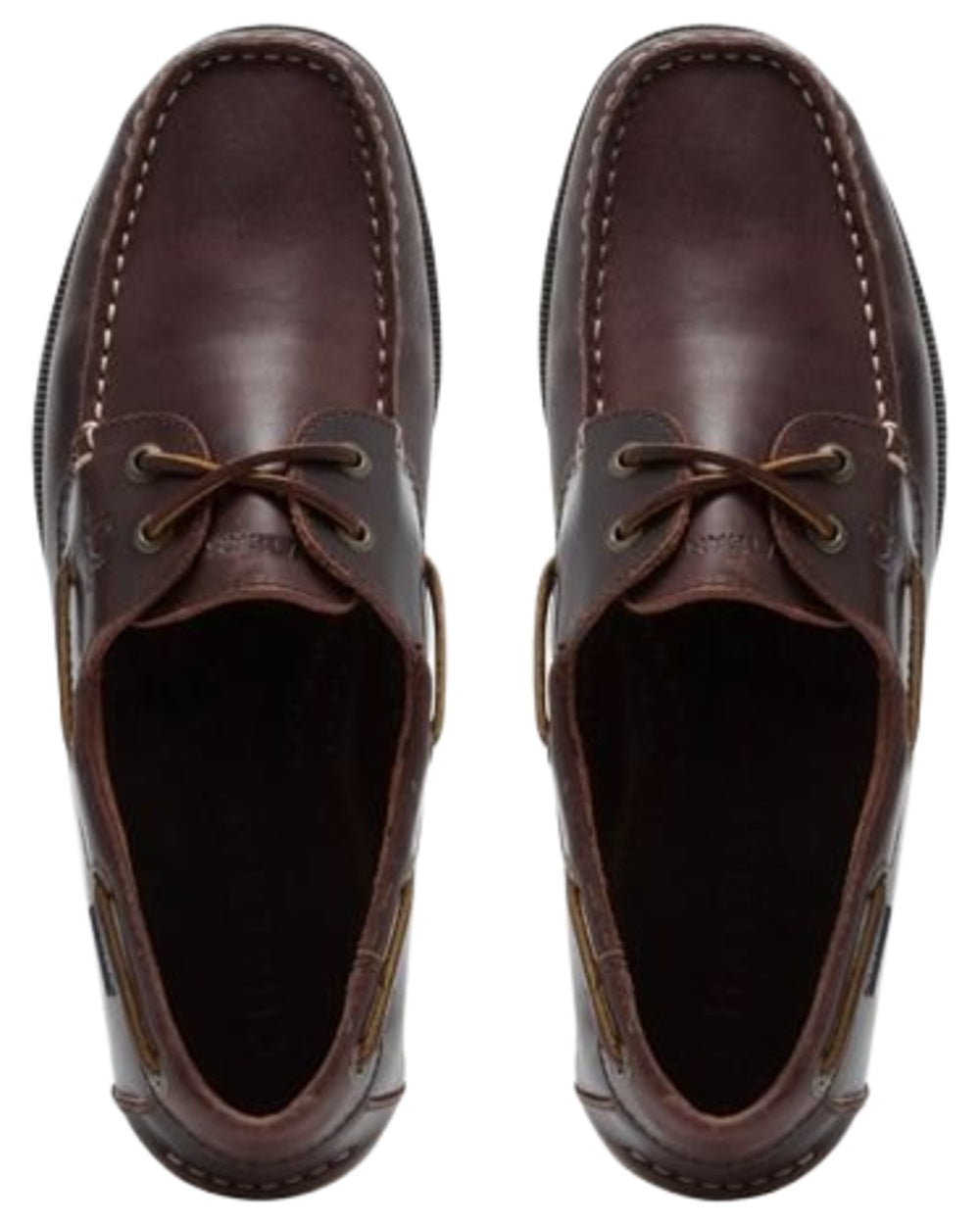 Oxblood coloured Chatham Mens Whitstable Premium Leather Boat Shoes on white background 