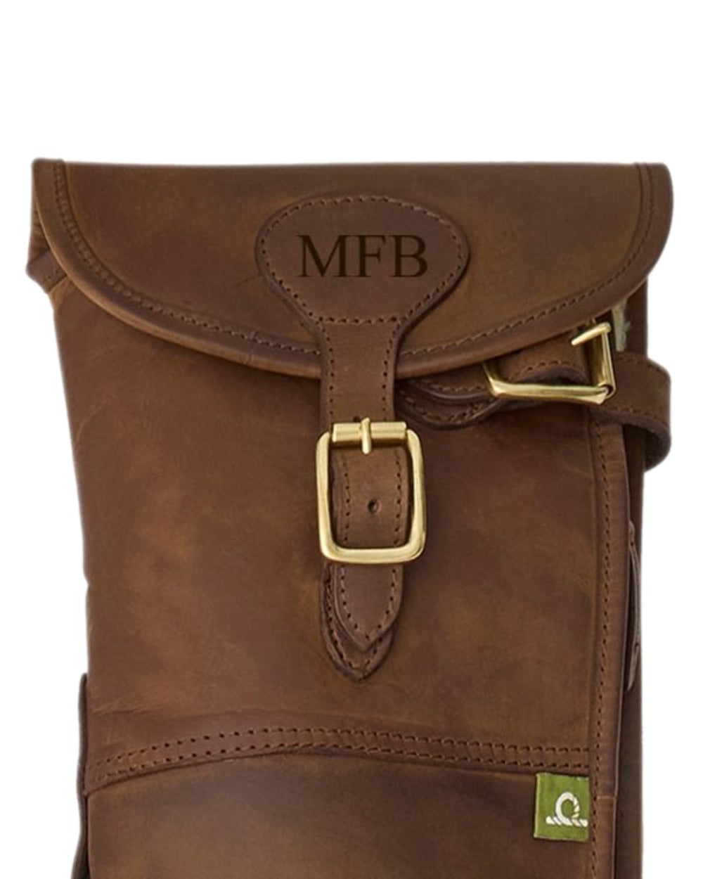 Brown Coloured Chatham Premium Antique Oiled Leather Gun Slip on white background 