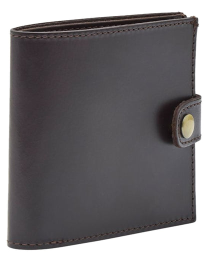 Dark Brown Coloured Chatham Premium Pull Up Leather License Cover on white background 