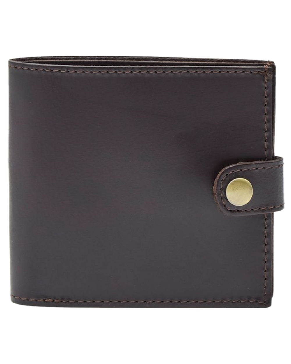 Dark Brown Coloured Chatham Premium Pull Up Leather License Cover on white background 