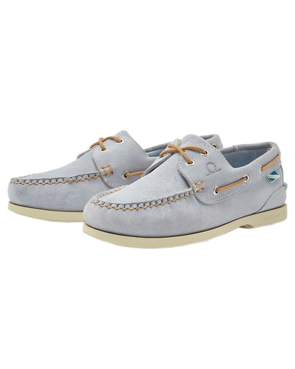 Lavender Coloured Chatham Womens Pippa II G2 Repello-Suede Leather Boat Shoes on white background 