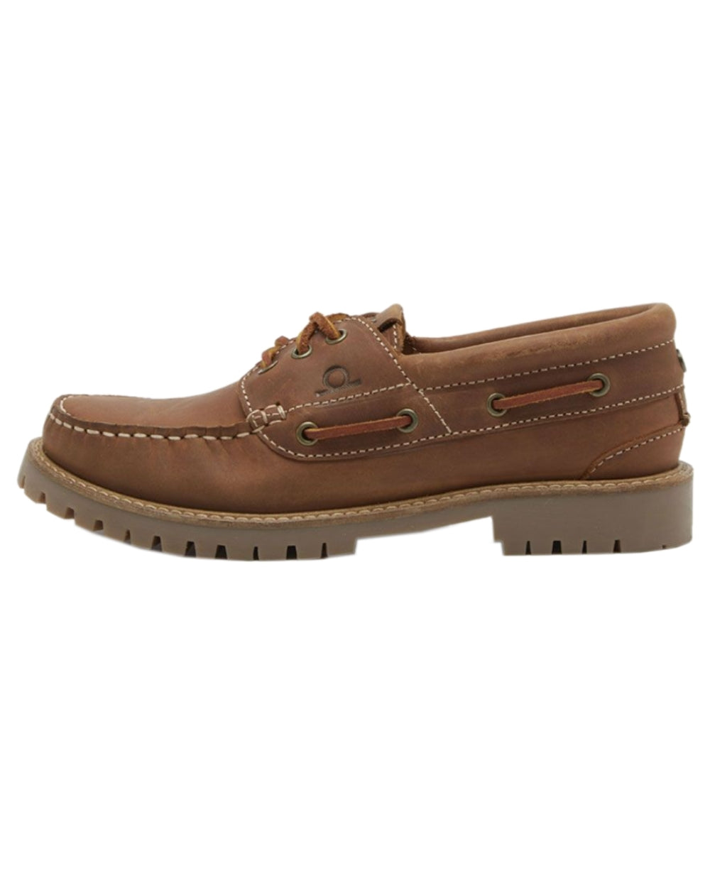 Tan Coloured Chatham Womens Sperrin Winter Boat Shoes on white background 