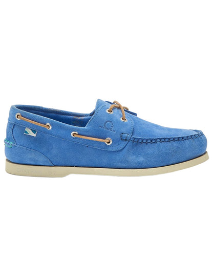 Blue coloured Chatham Mens Compass II Repello G2 Boat Shoes on white background 