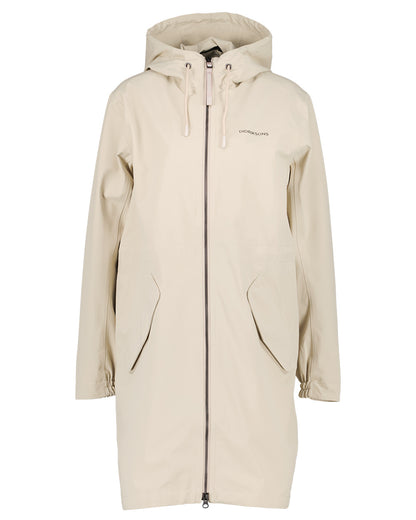 Clay Beige Coloured Didriksons Marta Womens Parka 3 On A White Background 