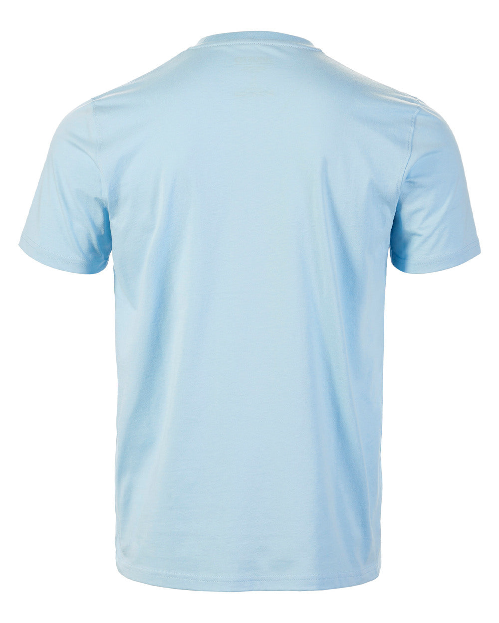 Clear Sky Coloured Musto Mens Classic Short Sleeve T-Shirt On A White Background 