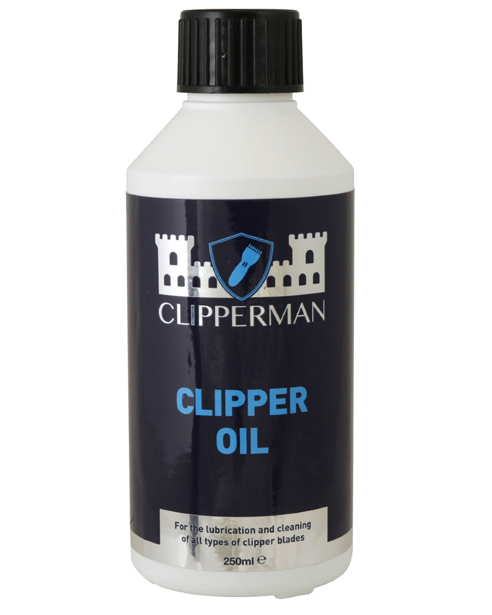 Clipperman Clipper Oil 250ml on white bcakground