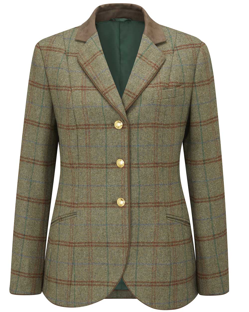 Alan Paine Surrey Ladies Tweed Blazer in Clover 