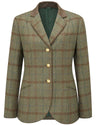 Alan Paine Surrey Ladies Tweed Blazer in Clover #colour_clover