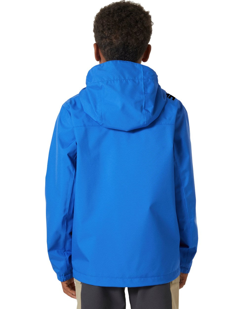 Cobalt 2.0 Coloured Helly Hansen Junior Childrens Crew Hooded Jacket On A White Background 