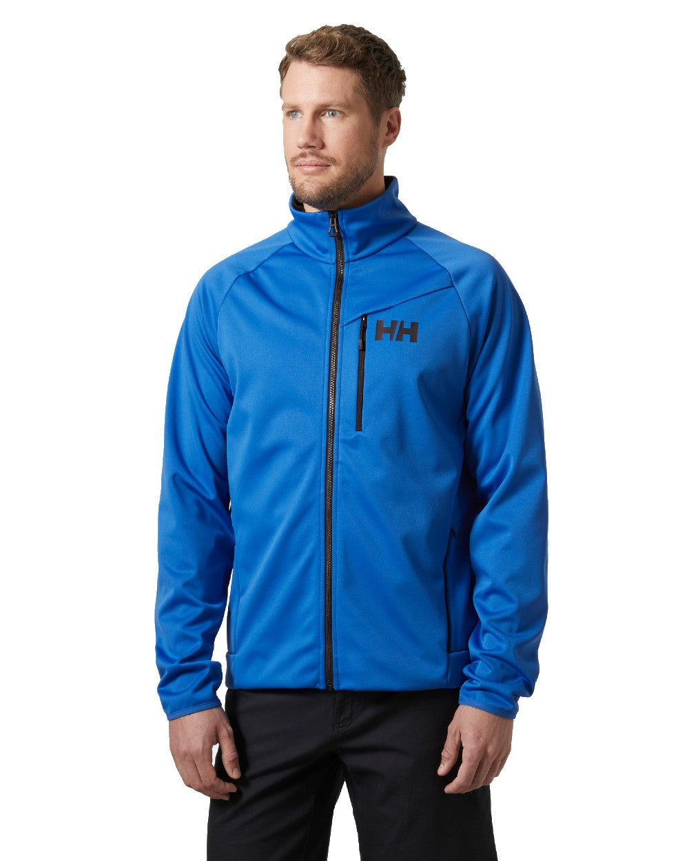 Cobalt 2.0 coloured Helly Hansen Mens HP Windproof Fleece 2.0 on white background 