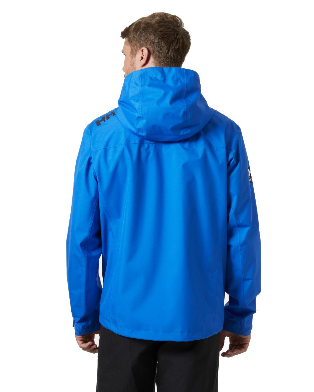 Cobalt 2.0 coloured Helly Hansen Mens Crew Hooded Jacket 2.0 on white background 