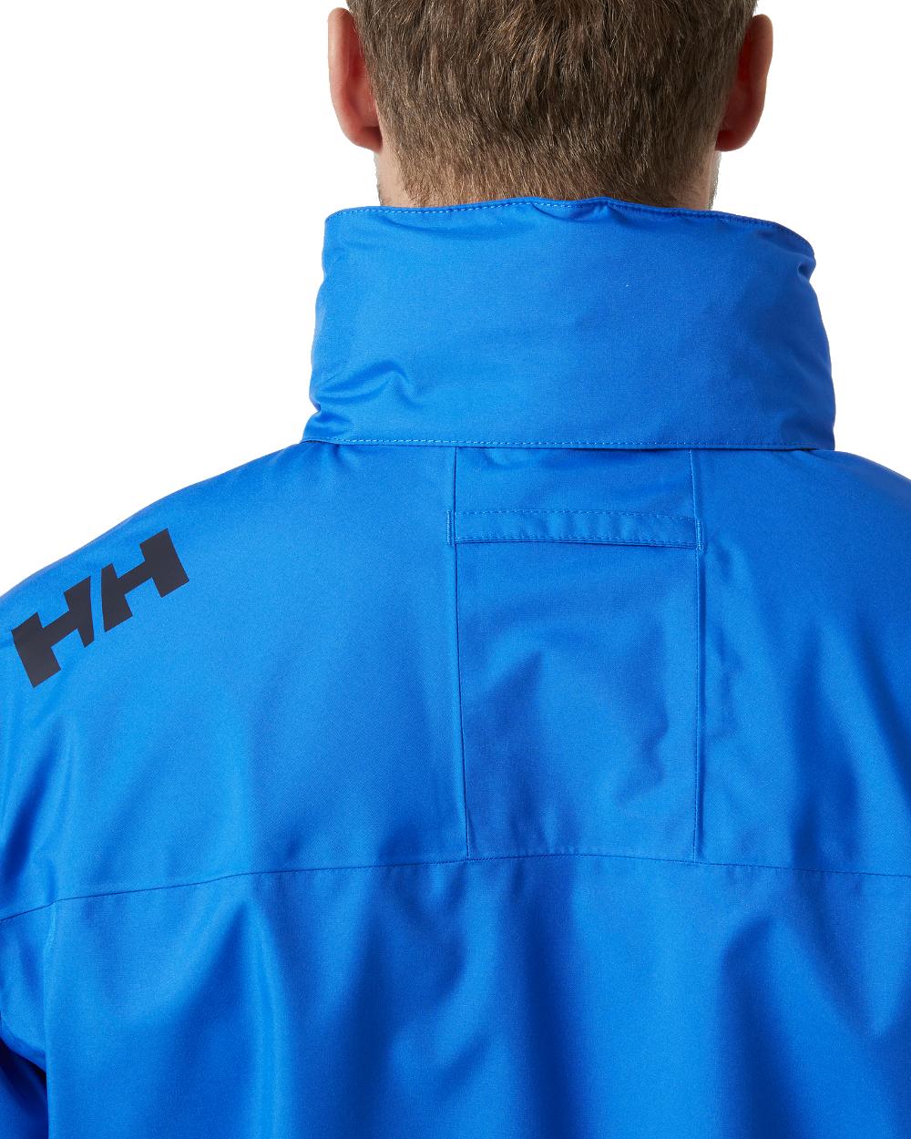 Cobalt 2.0 coloured Helly Hansen Mens Crew Hooded Jacket 2.0 on white background 