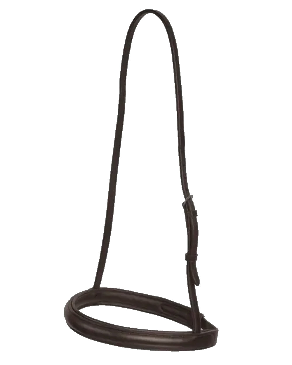 Brown coloured Collegiate Cavesson Noseband IV on white background 