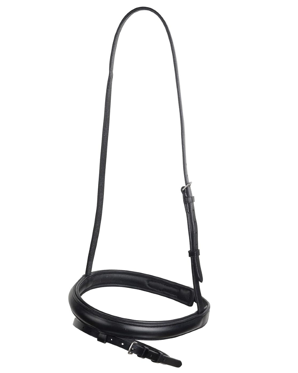 Black coloured Collegiate Flash Noseband IV on white background 