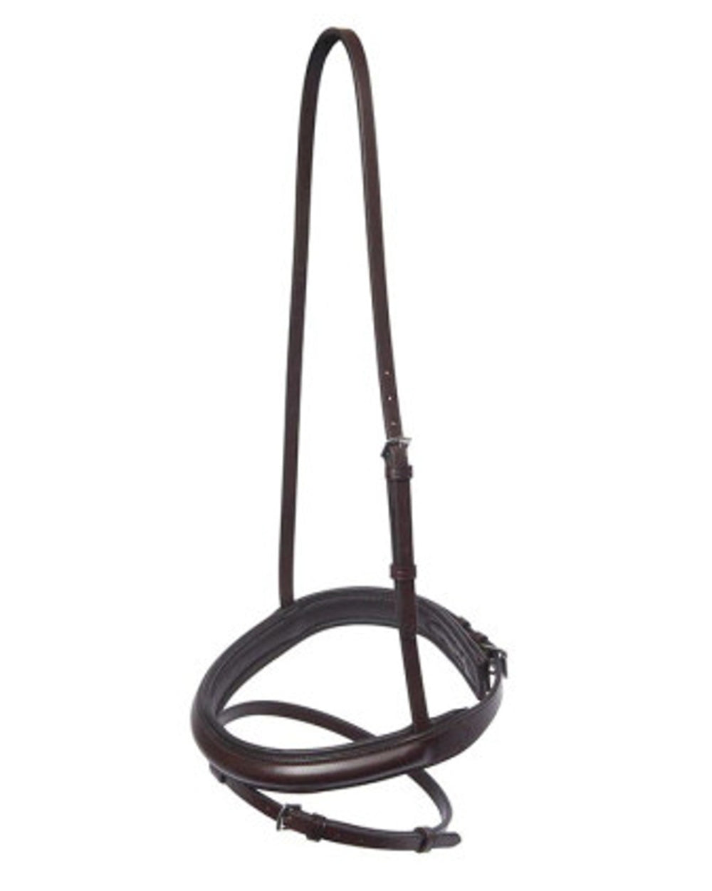 Brown coloured Collegiate Flash Noseband IV on white background 