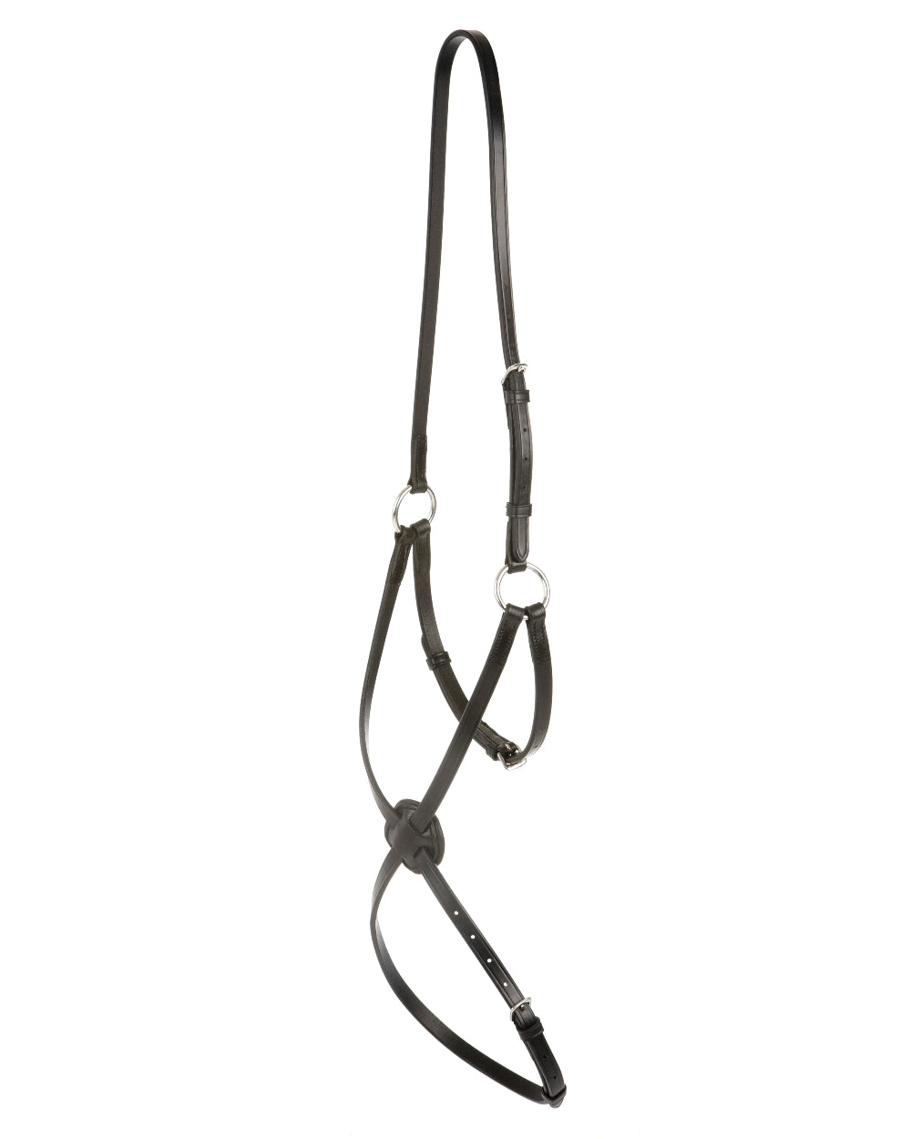 Black coloured Collegiate Grackle Noseband IV on white background 