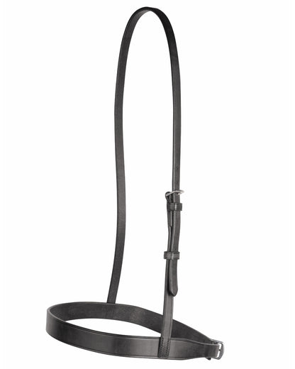 Black coloured Collegiate Hunt Cavesson Noseband IV on white background 