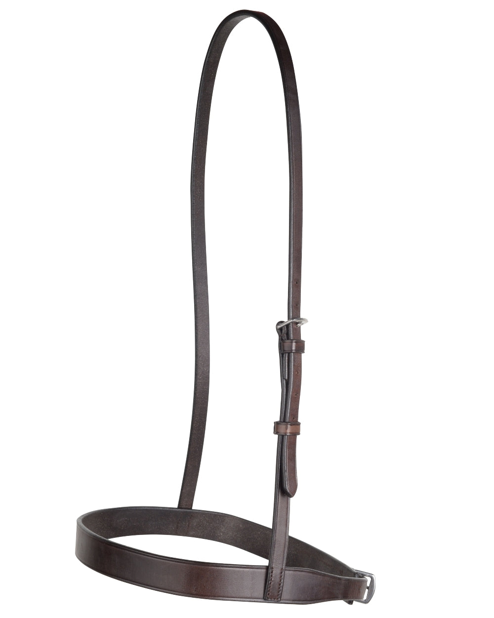 Brown coloured Collegiate Hunt Cavesson Noseband IV on white background 