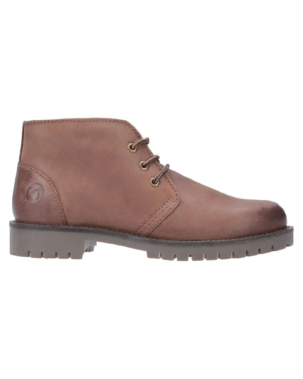 Tan Coloured Cotswold Mens Stroud Boots on white background 