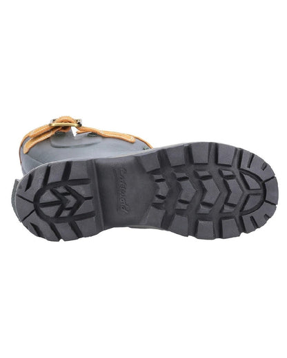 Green Coloured Cotswold Stratus Short Wellingtons on white background 