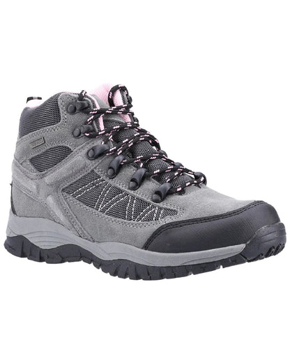 Grey coloured Cotswold Womens Maisemore Hiking Boots on white background 