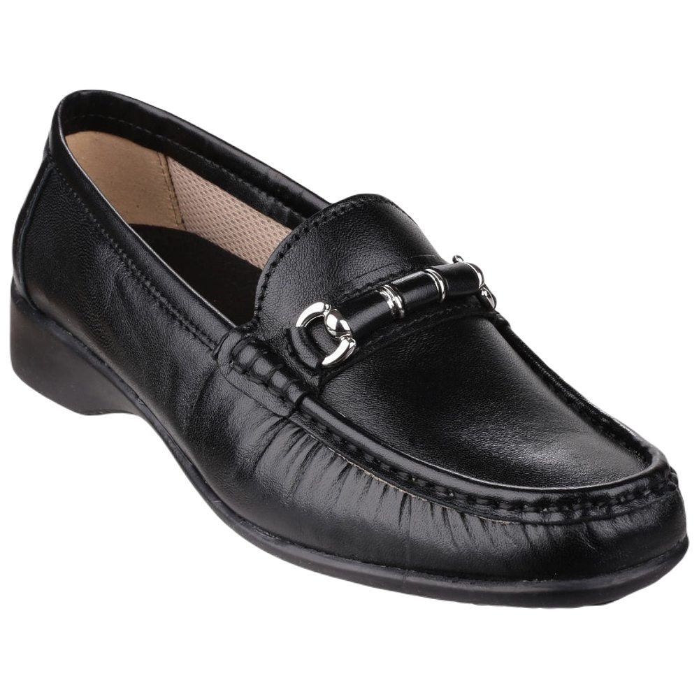 Cotswold Barrington Loafer Shoes In Black 