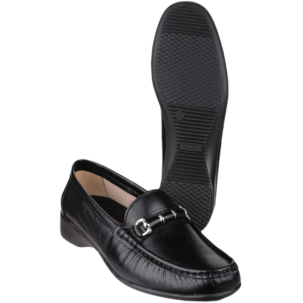 Cotswold Barrington Loafer Shoes In Black 
