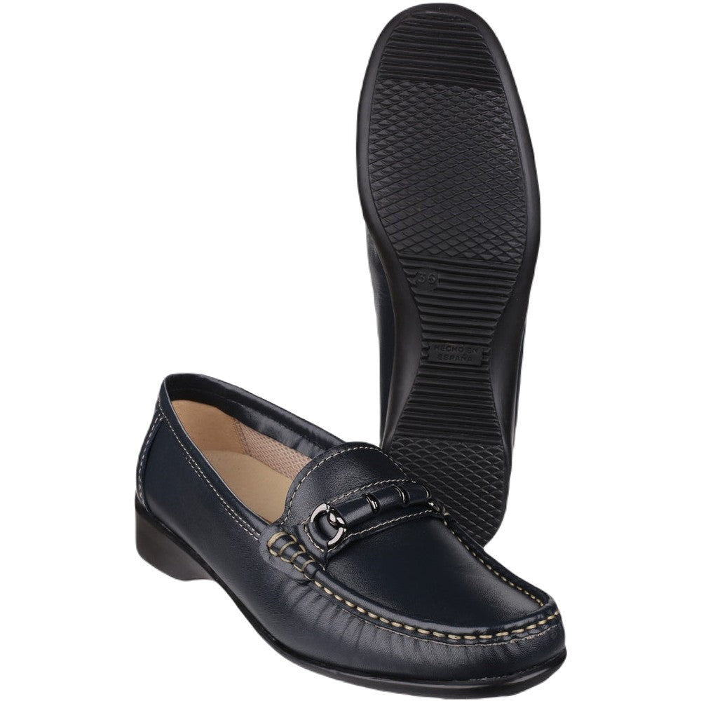 Cotswold Barrington Loafer Shoes In Navy 