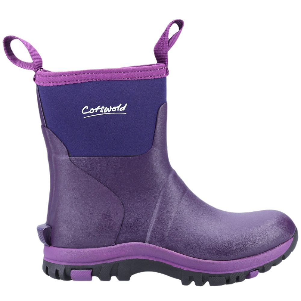 Cotswold Blaze Neoprene Wellingtons In Purple 