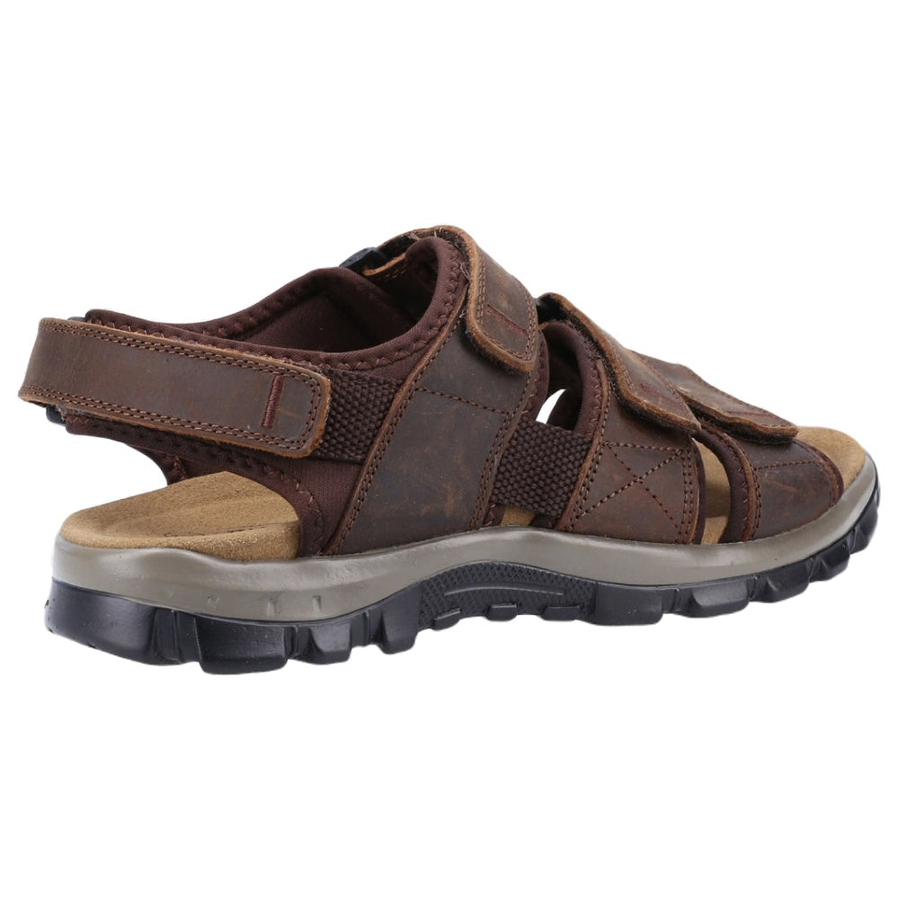 Cotswold Brize Leather Walking Sandals In Brown