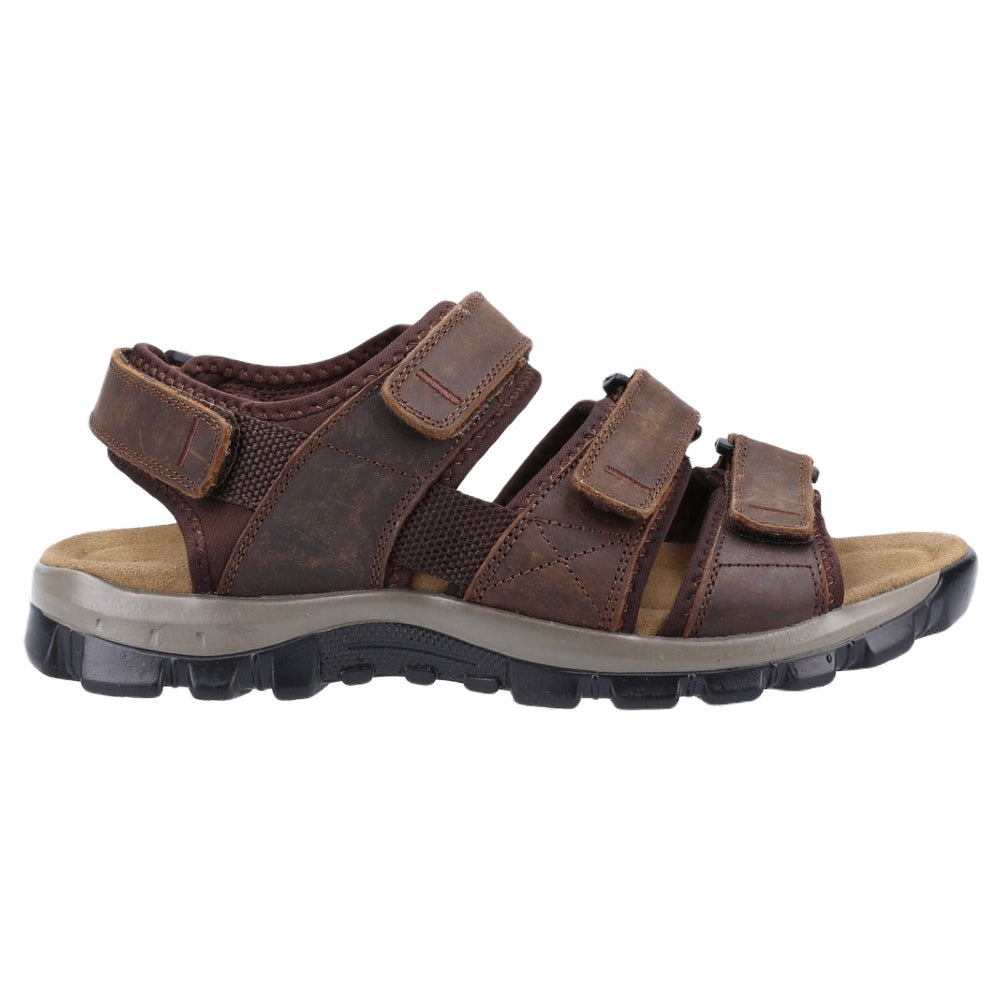 Cotswold Brize Leather Walking Sandals In Brown