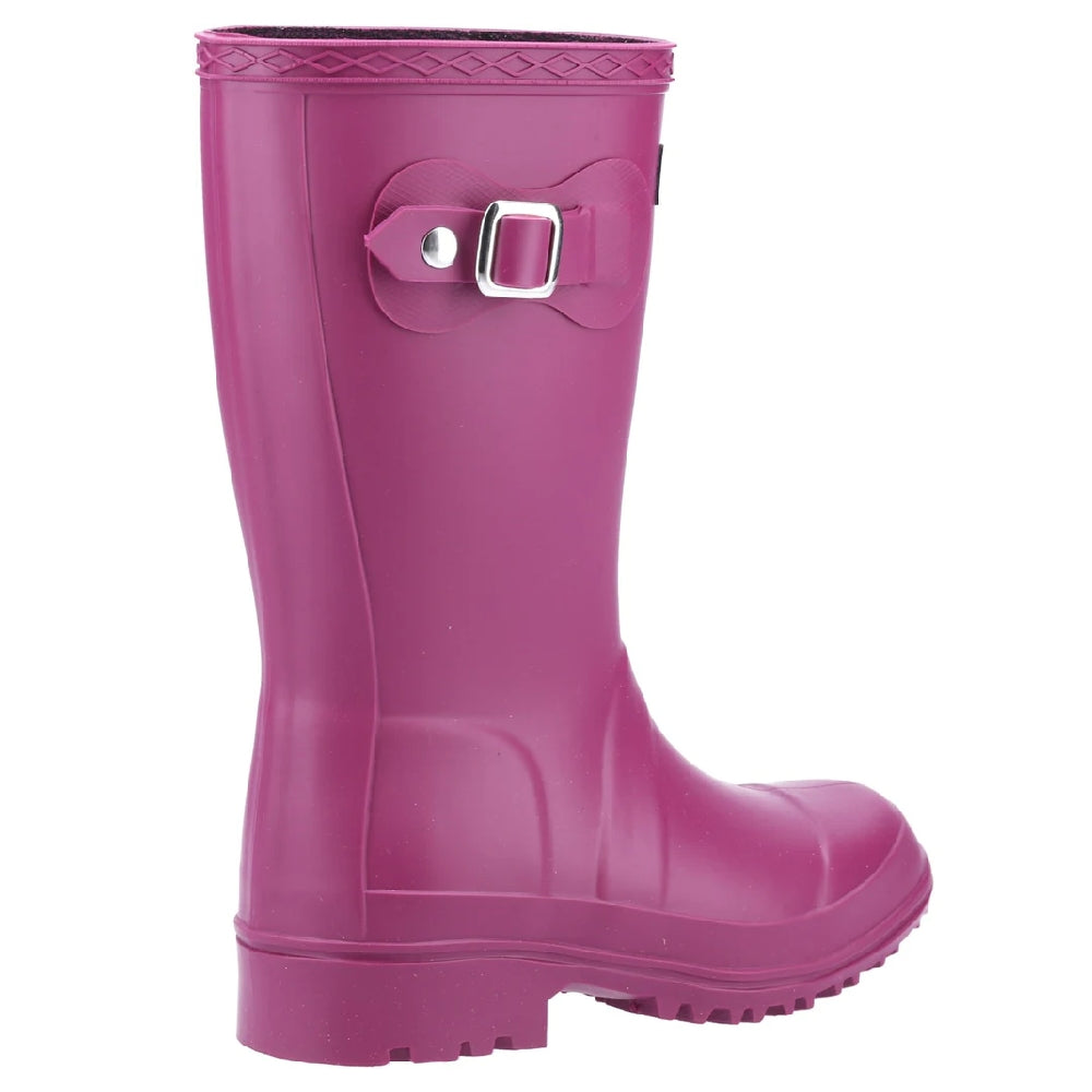 Cotswold Childrens Buckingham Wellington Boots in Berry 